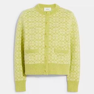 New💛💚Coach Signature Cardigan